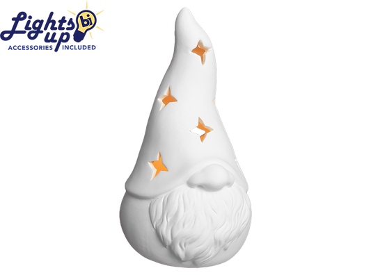 Bisque Lighted Contemporary Gnome (Case of 2)