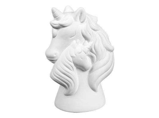 Bisque Mama And Baby Unicorn Bank (Case of 4)