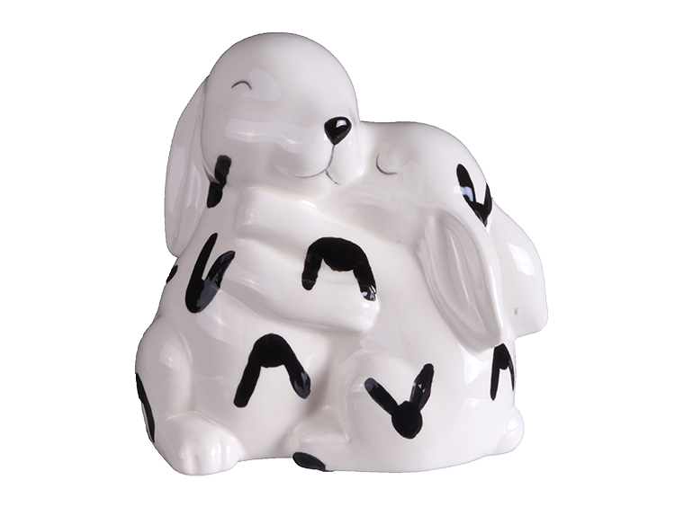 Bisque Mama And Baby Bunny (Case of 4)