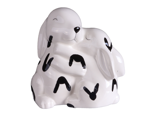 Bisque Mama And Baby Bunny (Case of 4)