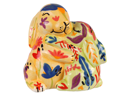 Bisque Mama And Baby Bunny (Case of 4)