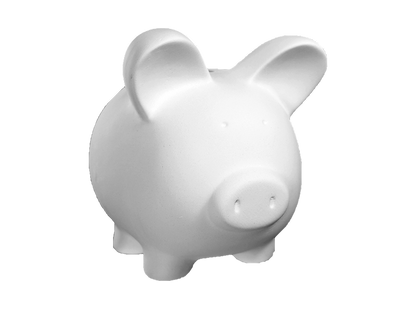 Bisque Medium Pig Bank (Case of 4)