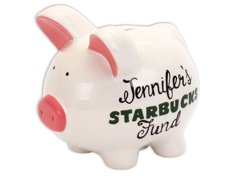 Bisque Medium Pig Bank (Case of 4)