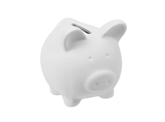 Bisque Little Piggy Bank (Case of 6)