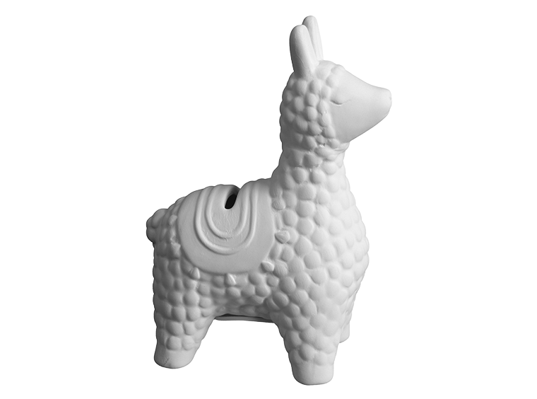 Bisque Fluffy Llama Bank (Case of 6)