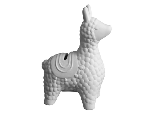 Bisque Fluffy Llama Bank (Case of 6)