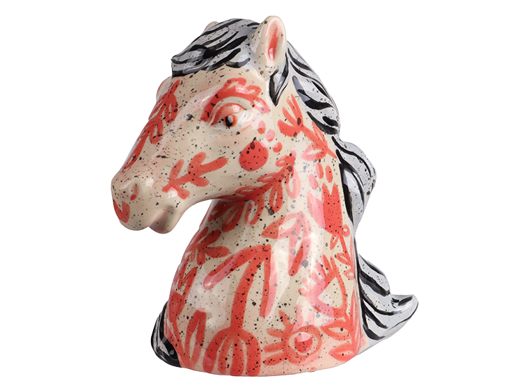 Bisque Mustang Bank (Case of 6)