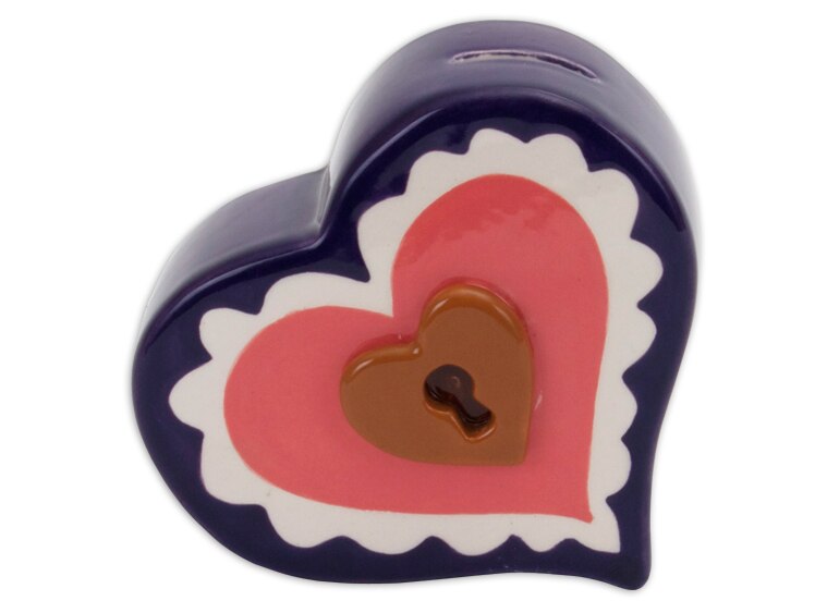 Bisque Love You More Bank (Case of 6)