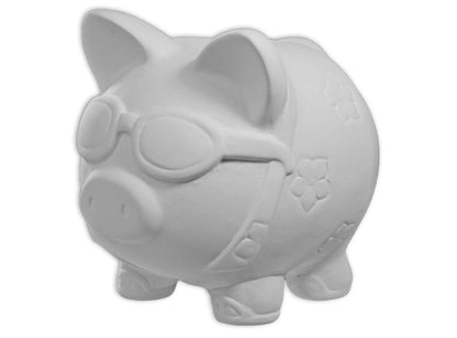 Bisque Luau Pig Bank (Case of 4)