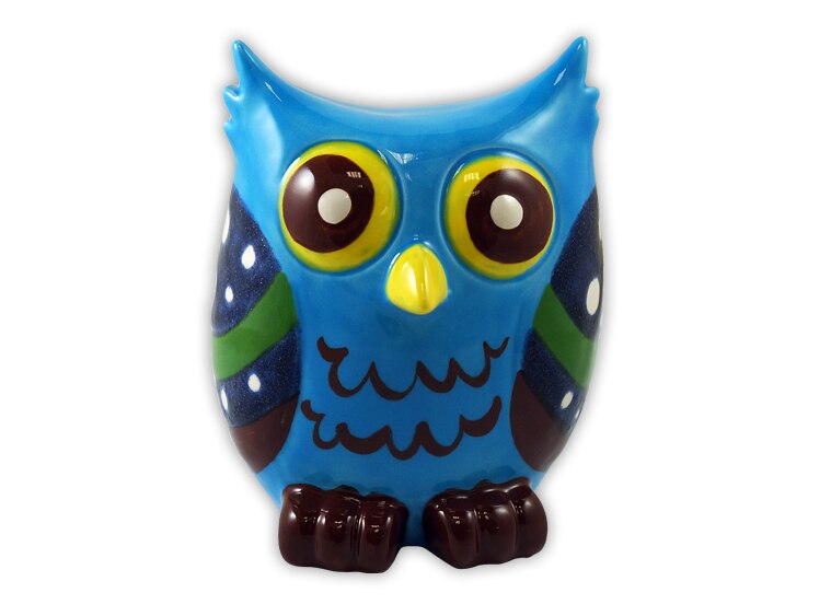 Bisque Hoot Bank (Case of 4)