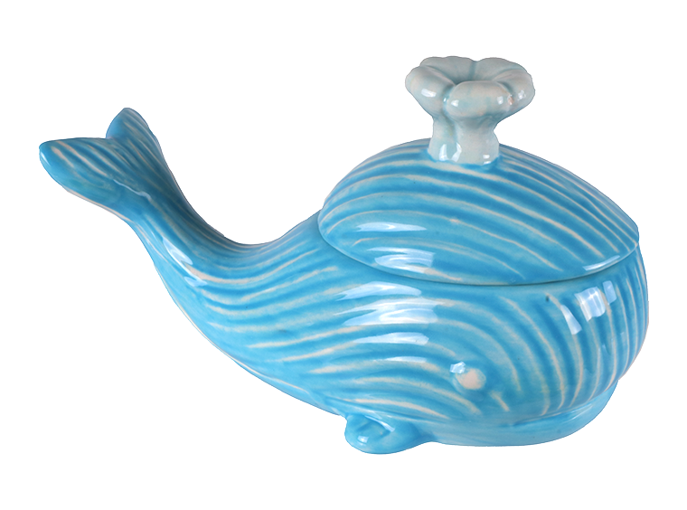 Bisque Whale Box (Case of 4)