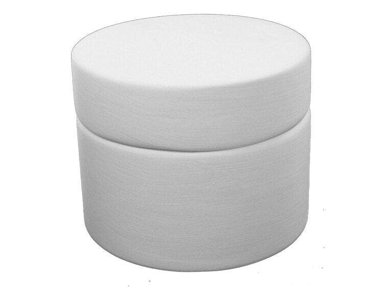 Bisque Small Round Box (Case of 4)