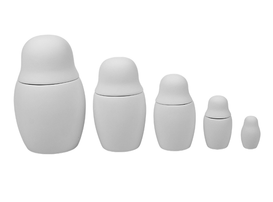 Bisque Matryoshska Set (Case of 4)
