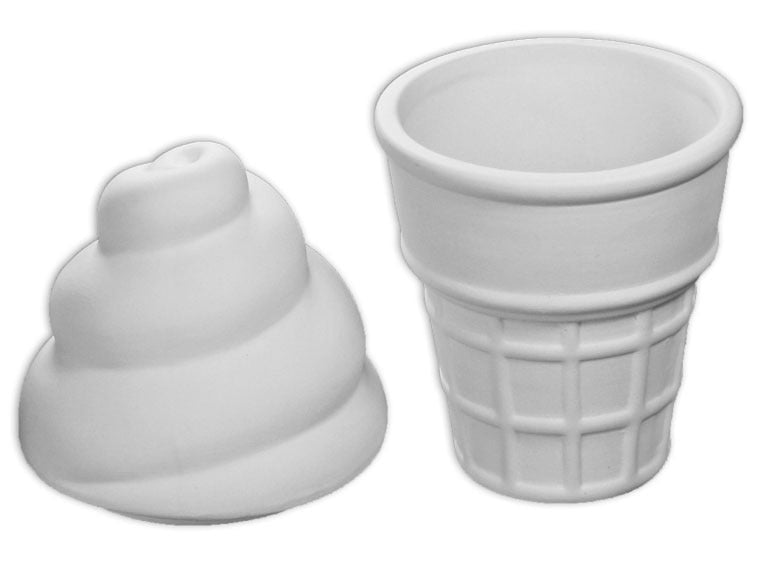 Bisque Ice Cream Cone Box (Case of 6)