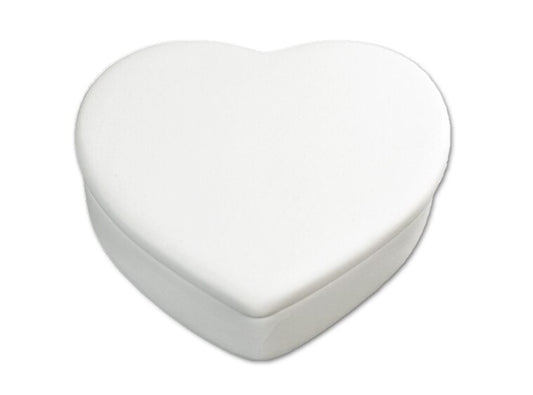 Bisque Small Heart Box (Case of 4)