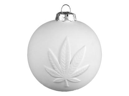 Bisque Chill Leaf Ornament (Case of 6)