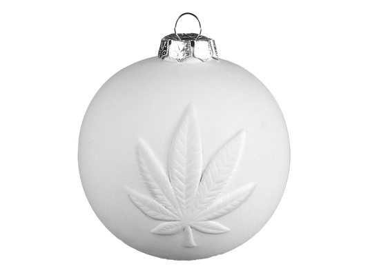 Bisque Chill Leaf Ornament (Case of 6)