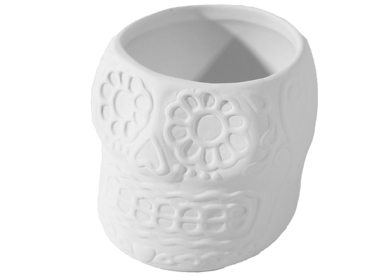 Bisque Day Of The Dead Planter (Case of 6)