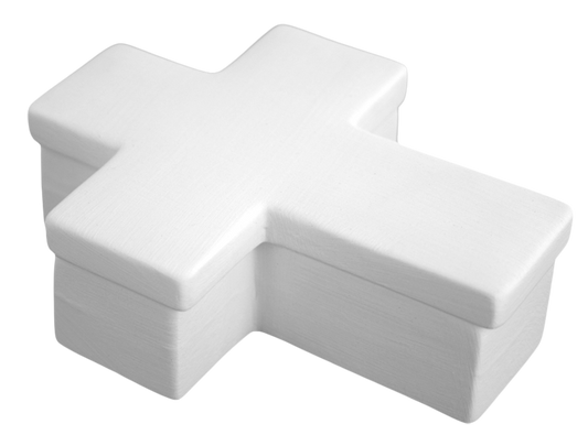 Bisque Small Cross Box (Case of 4)