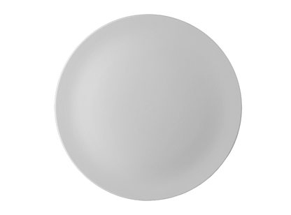Bisque Medium Hanging Coupe Plate (Case of 6)