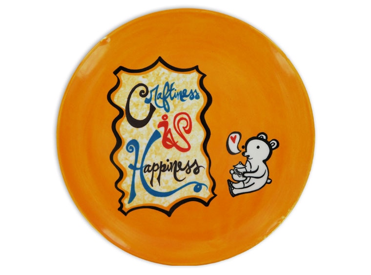 Bisque Medium Hanging Coupe Plate (Case of 6)