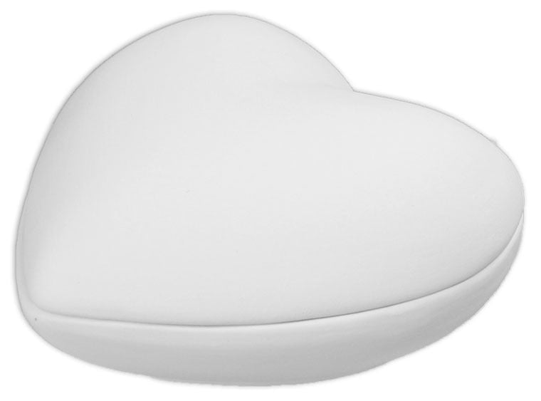 Bisque Rounded Heart Box (Case of 6)