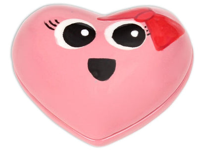 Bisque Rounded Heart Box (Case of 6)