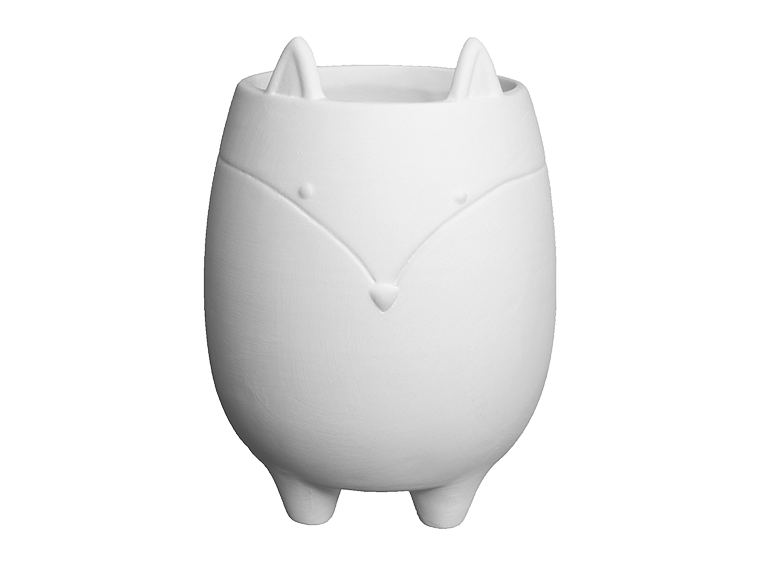 Bisque Fox Planter (Case of 4)