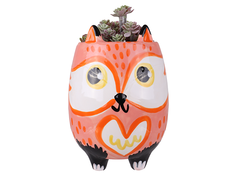Bisque Fox Planter (Case of 4)