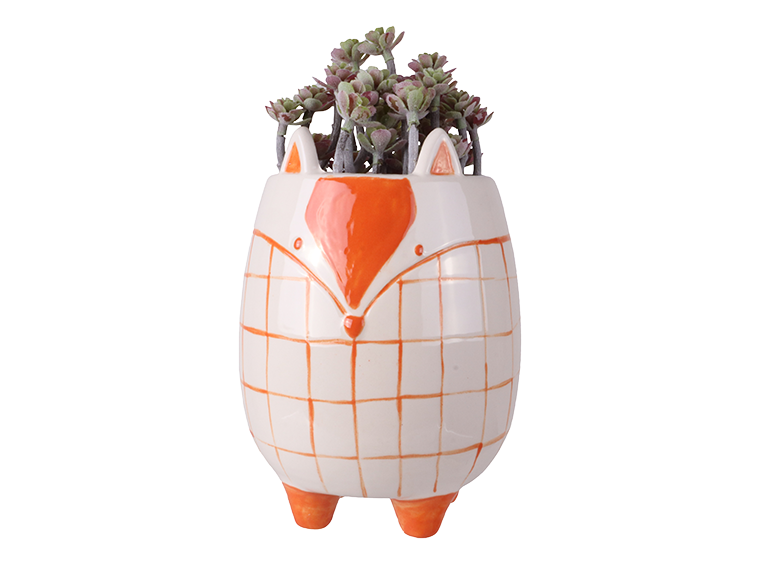 Bisque Fox Planter (Case of 4)
