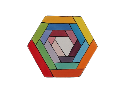 Bisque Hexagon Coaster (Case of 12)
