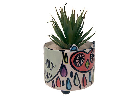 Bisque Hoot Planter (Case of 4)