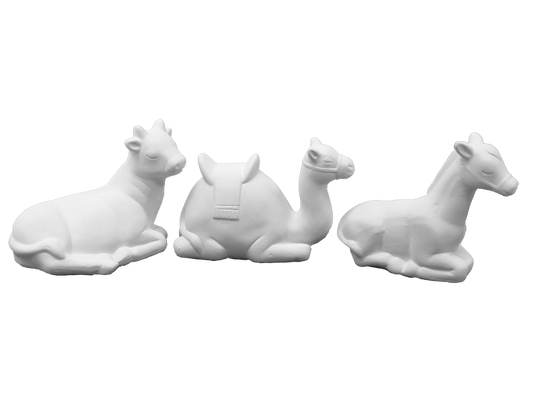 Bisque Contemporary Nativity Animal Set (Case of 3)