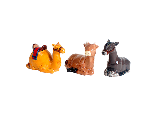 Bisque Contemporary Nativity Animal Set (Case of 3)