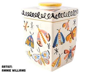Bisque Medium Retro Canister (Case of 4)