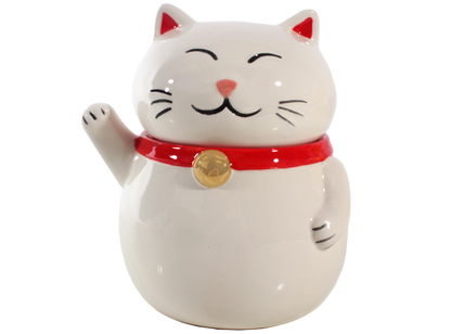 Bisque Fat Cat Jar (Case of 4)