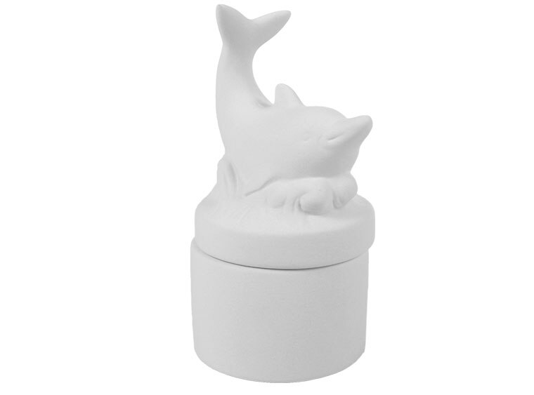 Bisque Dolphin Box (Case of 4)