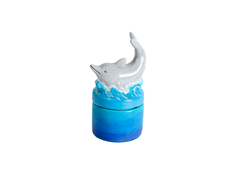 Bisque Dolphin Box (Case of 4)