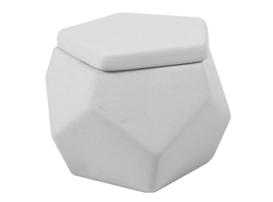 Bisque Faceted Box (Case of 4)