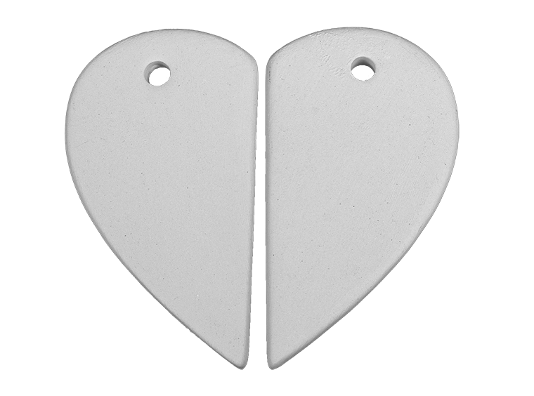 Bisque Piece Of My Heart Pendant (Case of 20)
