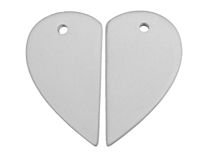 Bisque Piece Of My Heart Pendant (Case of 20)