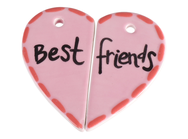 Bisque Piece Of My Heart Pendant (Case of 20)