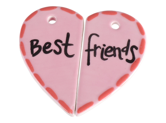Bisque Piece Of My Heart Pendant (Case of 20)