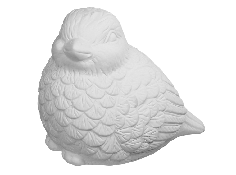 Bisque Plump Bird (Case of 4)