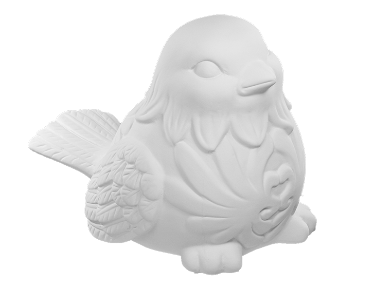 Bisque Baroque Bird (Case of 4)