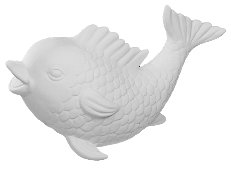 Bisque Koi Fish (Case of 4)