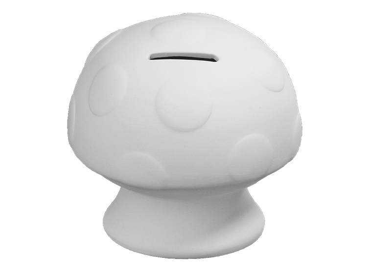 Bisque Mushroom Bank (Case of 4)