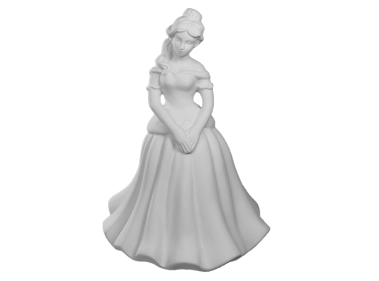 Bisque Princess Bank (Case of 4)