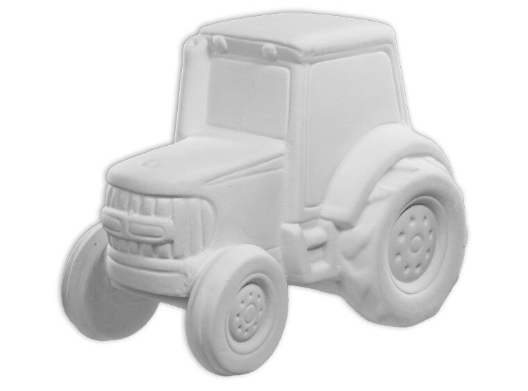 Bisque Tractor Bank (Case of 4)