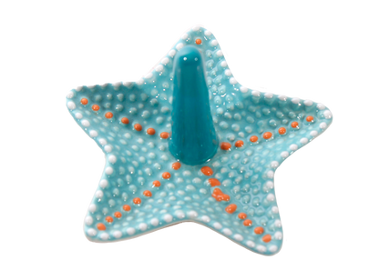 Bisque Happy Star Ring Holder (Case of 8)